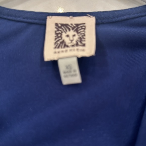 Anne Klein Navy Dress - worn once! Size XS - Picture 3 of 4